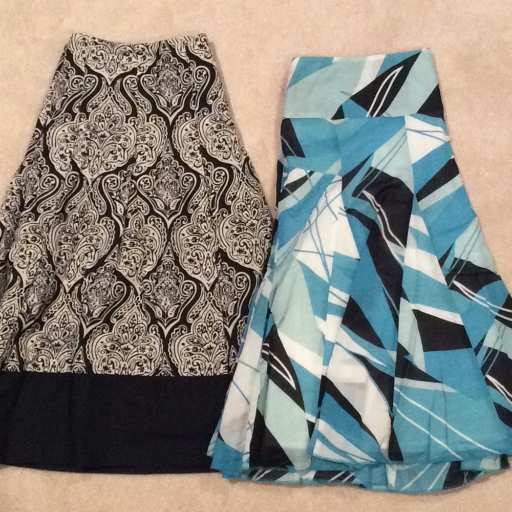 Set of 2 cotton skirts
